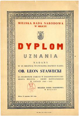 Dyplom uznania