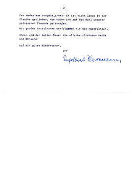 List od Engelberta Plassmana