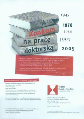 Konkurs na pracę doktorską