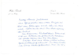 List do Juliana Fercza