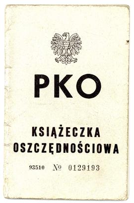 Książeczka oszczędnościowa PKO