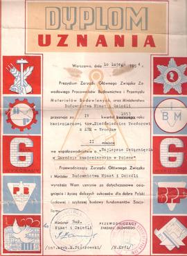 Dyplom uznania