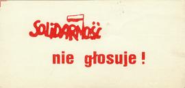 "Solidarność" nie głosuje!