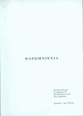 Wspomnienia Ksawerego Jaroszuka