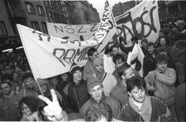 Demonstracja w rocznicę stanu wojennego 1988