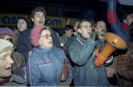 Demonstracja w rocznicę stanu wojennego - 1988