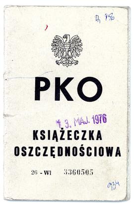 Książeczka oszczędnościowa PKO