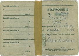 Pozwolenie dot. prowadzenia samochodu
