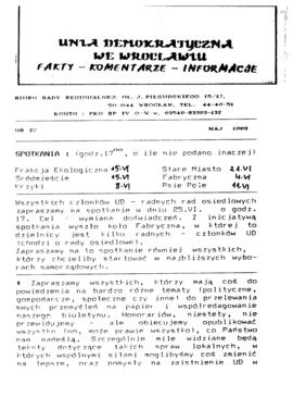 Unia Demokratyczna we Wrocławiu - nr 27