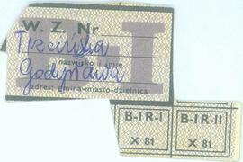 Kartka reglamentacyjna 1981