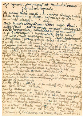 List od Danuty Paleńskiej