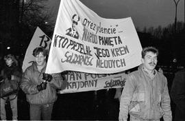 Demonstracja w rocznicę stanu wojennego