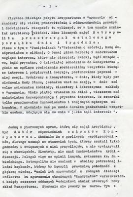 Pierwsze miesiące pobytu arcybiskupa Zygmunta Szczęsnego Felińskiego w Warszawie